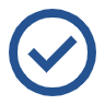 image - Rejection Rescue Blue circular checkmark indicating success or completion