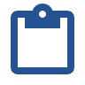 image - Rejection Rescue Clipboard icon in blue outline (potential button)