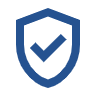 image - Rejection Rescue Blue shield with a checkmark indicating verified security or protection